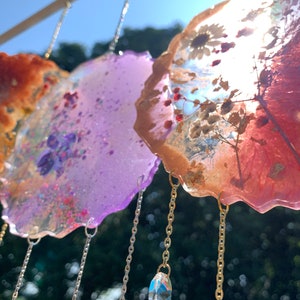 Sun Catcher with customer provided flowers